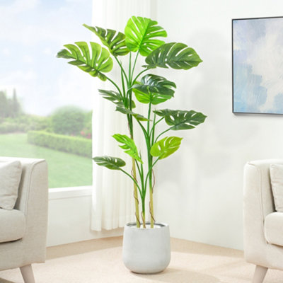 Mcc Direct Artificial Plant Monstera Tree Indoor House Plant 140 Cm