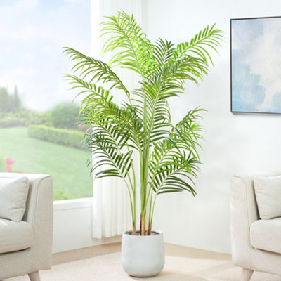 MCC Direct Artificial Plant Palm Tree Indoor House Plant 140Cm from B&Q