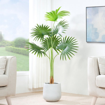 Mcc Direct Artificial Plant Fan Palm Tree Indoor House Plant 140Cm