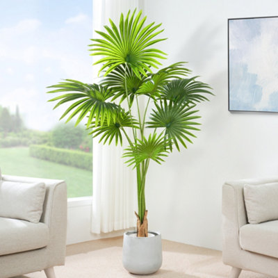 Mcc Direct Artificial Plant Fan Palm Tree Indoor House Plant 160Cm