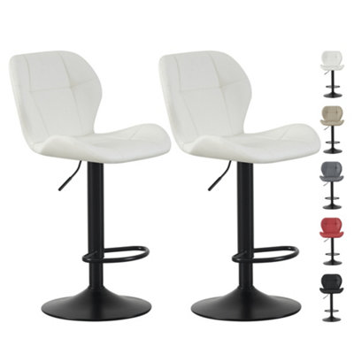MCC Cream Bar Stool with Footrest - Set of 2 - Image 7