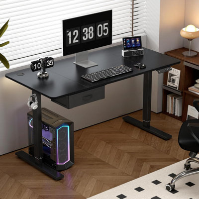 MCC Direct Electric Desk Height Adjustable Standing/sitting Computer Desk 160Cm Black
