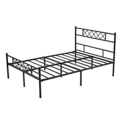 Mcc Direct Metal Bed Frame Double 6 Bed Modern Stye Head And Footboard - Felix 4Ft