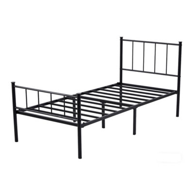 Mcc Direct Metal Bed Frame Single Bed Modern Stye Head And Footboard - Finn 3Ft
