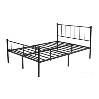 Mcc Direct Metal Bed Frame Double 4Ft6 Bed Modern Stye Head And Footboard - Finn 4Ft