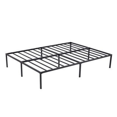 Mcc Direct Black Metal Bed Frame King Metal Mattress Base - Florence 5Ft