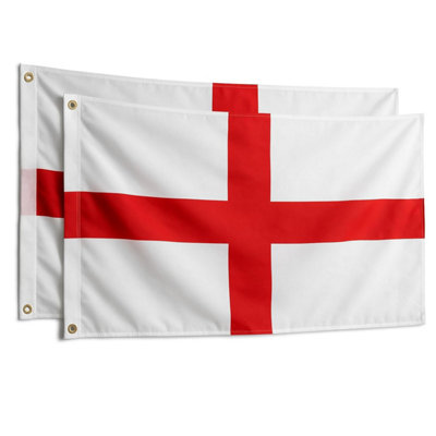  - England FlagsPack Of 2 5Ft X 3Ft