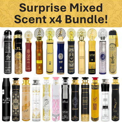 B&Q Dubai Air Fresheners Surprise Mixed Scent Bundle 300Ml Each 4 Pack