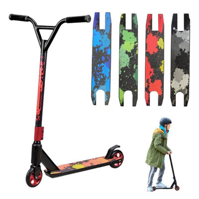 Pro Stunt Scooter With 360 Spin Handlebar Freestyle Trick Scooter And Abec-7 Bearings For Kids & Teens Age 6+ (Red)