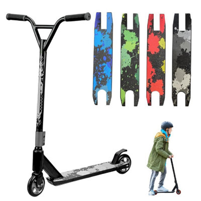 Pro Stunt Scooter With 360 Spin Handlebar Freestyle Trick Scooter And Abec-7 Bearings For Kids & Teens Age 6+ (Black)