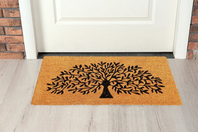 Coir Products Coir Doormat With The Design Of A Tree from B&Q