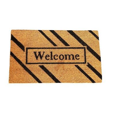 Coir Products Coir Doormat With The Design Of A Formal Welcome Message from B&Q