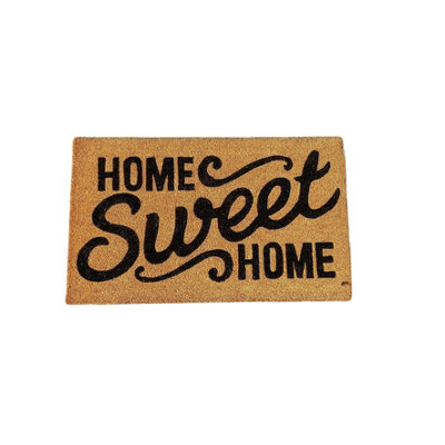 Coir Products Coir Doormat With The Design Home Sweet Home from B&Q