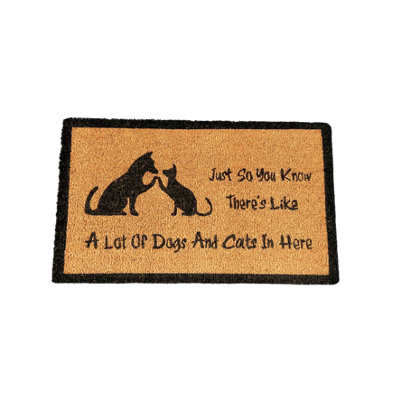 Coir Products Coir Doormat With The Design Just So You Know from B&Q