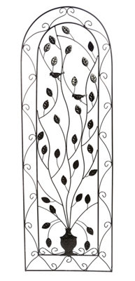 Ruddings Wood Metal Garden Wall Art Trellis Climbing Plant Support Decorative Frame from B&Q