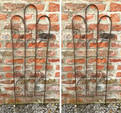 Ruddings Wood Tulipa Garden Trellises Plant Climbing Metal Wall Supports 1200mm  Set Of 2 from B&Q