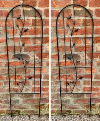 Ruddings Wood Metal Climbing Plant Support Trellises Support Panel Metal Set Of 2 from B&Q