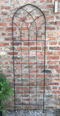 Ruddings Wood Extra Large Garden Trellis Climbing Wall Plant Support Black (H)2000mm from B&Q