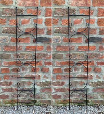 Ruddings Wood Garden Plant Pot Trellis Panels Scrolled (H)120Cm X (W)21Cm Set Of 2 from B&Q