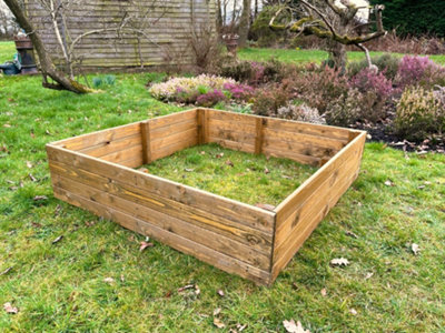 Ruddings Wood Raised Wooden Vegetable Bed Garden Herb Boxes from B&Q