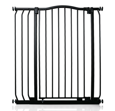 Safetots Extra Tall Curved Top Safety Gate80Cm89CmMatt BlackExtra Tall 100Cm In HeightPressure Fit Stair Gate from B&Q