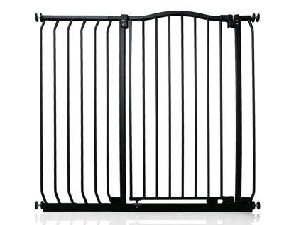 Safetots Extra Tall Curved Top Safety Gate98Cm107CmMatt BlackExtra Tall 100Cm In HeightPressure Fit Stair Gate from B&Q