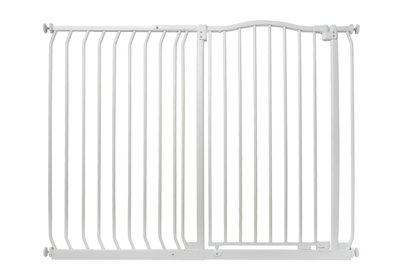 Safetots Extra Tall Curved Top Safety Gate125Cm134CmMatt WhiteExtra Tall 100Cm In HeightPressure Fit Stair Gate from B&Q