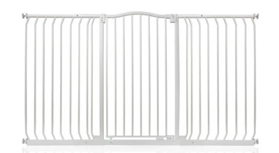 Safetots Extra Tall Curved Top Safety Gate161Cm170CmMatt WhiteExtra Tall 100Cm In HeightPressure Fit Stair Gate from B&Q