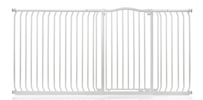 Safetots White Extra Tall Curved Top Safety Gate, - 216Cm, Matt Extra Tall 100Cm In Height, Pressure Fit Stair Gate 207Cm