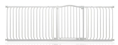 Safetots Curved Top Safety Gate225Cm234CmMatt WhitePressure Fit Stair Gate from B&Q