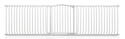Safetots Curved Top Safety Gate271Cm280CmMatt WhitePressure Fit Stair Gate from B&Q