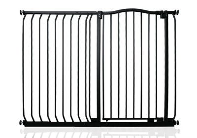 Bettacare Extra Tall Curved Top Dog Gate125Cm134CmMatt BlackExtra Tall 100Cm In HeightPressure Fit Pet Gate from B&Q