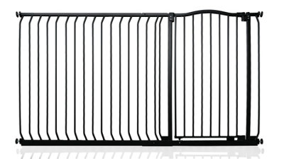 Bettacare Extra Tall Curved Top Dog Gate171Cm180CmMatt BlackExtra Tall 100Cm In HeightPressure Fit Pet Gate from B&Q