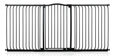 Bettacare Extra Tall Curved Top Dog Gate197Cm206CmMatt BlackExtra Tall 100Cm In HeightPressure Fit Pet Gate from B&Q