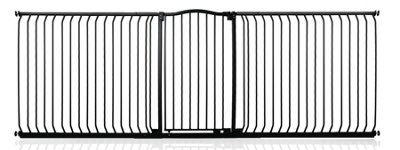 Bettacare Extra Tall Curved Top Dog Gate271Cm280CmMatt BlackExtra Tall 100Cm In HeightPressure Fit Pet Gate from B&Q