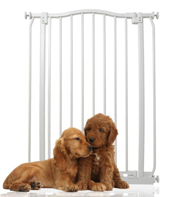Bettacare Extra Tall Curved Top Dog Gate71Cm80CmMatt WhiteExtra Tall 100Cm In HeightPressure Fit Pet Gate from B&Q