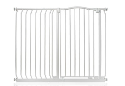 Bettacare Extra Tall Curved Top Dog Gate116Cm125CmMatt WhiteExtra Tall 100Cm In HeightPressure Fit Pet Gate from B&Q