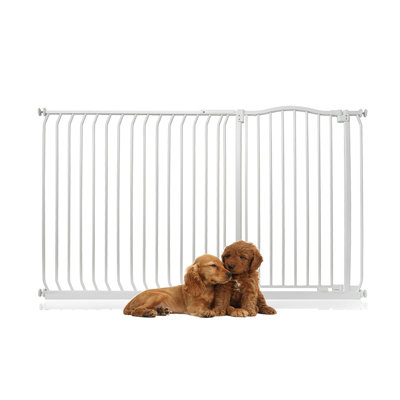 Bettacare Extra Tall Curved Top Dog Gate171Cm180CmMatt WhiteExtra Tall 100Cm In HeightPressure Fit Pet Gate from B&Q