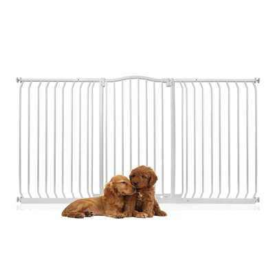 Bettacare Extra Tall Curved Top Dog Gate179Cm188CmMatt WhiteExtra Tall 100Cm In HeightPressure Fit Pet Gate from B&Q