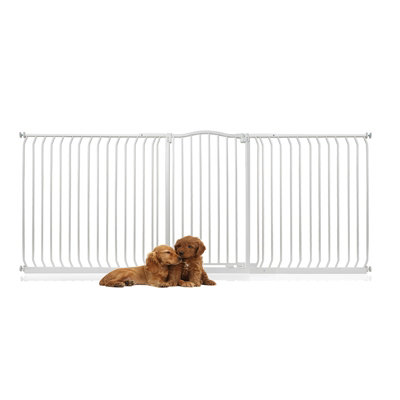 Bettacare Extra Tall Curved Top Dog Gate234Cm243CmMatt WhiteExtra Tall 100Cm In HeightPressure Fit Pet Gate from B&Q