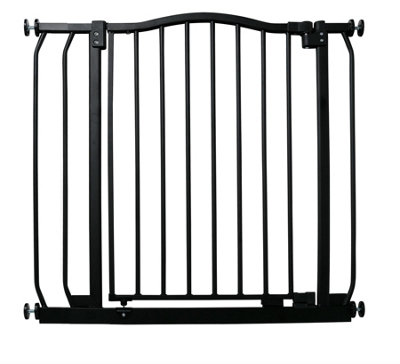 Bettacare Curved Top Dog Gate80Cm89CmMatt BlackPressure Fit Pet Gate For Dog And PuppyPet And Dog Barrier from B&Q