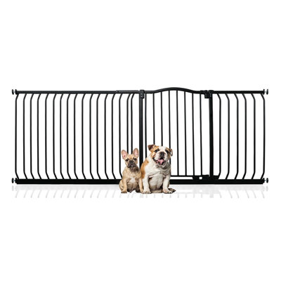Bettacare Curved Top Dog Gate198Cm207CmMatt BlackPressure Fit Pet Gate For Dog And PuppyPet And Dog Barrier from B&Q