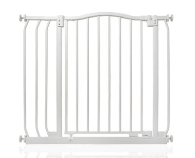 Bettacare Curved Top Dog Gate80Cm89CmMatt WhitePressure Fit Pet Gate For Dog And PuppyPet And Dog Barrier from B&Q