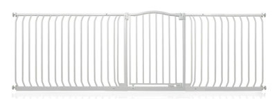 Bettacare Curved Top Dog Gate234Cm243CmMatt WhitePressure Fit Pet Gate For Dog And PuppyPet And Dog Barrier from B&Q