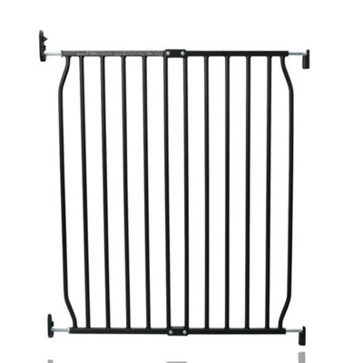 Safetots Eco Screw Fit Baby GateBlack70Cm80CmStair Gate For Toddler And BabyScrew Fit Safety Barrier from B&Q