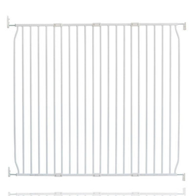 Safetots Eco Screw Fit Baby GateWhite130Cm140CmStair Gate For Toddler And BabyScrew Fit Safety Barrier from B&Q