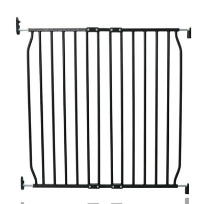 Safetots Eco Screw Fit Baby GateBlack80Cm90CmStair Gate For Toddler And BabyScrew Fit Safety Barrier from B&Q