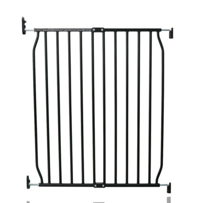 B&Q -  Eco Screw Fit Pet GateBlack70Cm80CmScrew Fitted Dog GateSafety Gate For Puppy