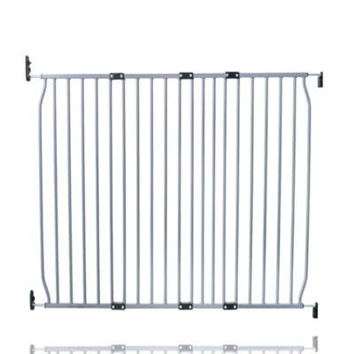 Bettacare Eco Screw Fit Pet Gate, 120Cm - 130Cm, Screw Fitted Dog Gate, Safety Gate For Puppy Grey
