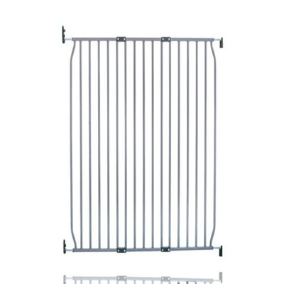 Safetots Extra Tall Eco Screw Fit Baby Gate, 100Cm - 110Cm, Extra Tall Gate 100Cm In Height, Stair Gate For Baby Grey